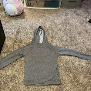 Gray light weight hoodie